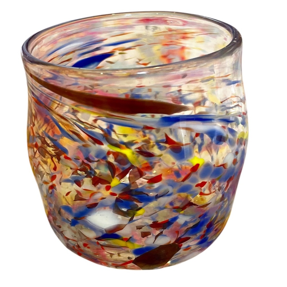 Small Murano Style Multicolor Glass